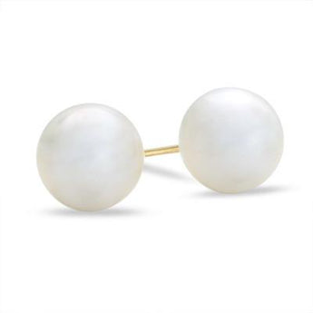 Freshwater Pearl Stud Hoops