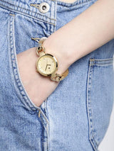 Arumkick Gold-Toned Analogue Watch